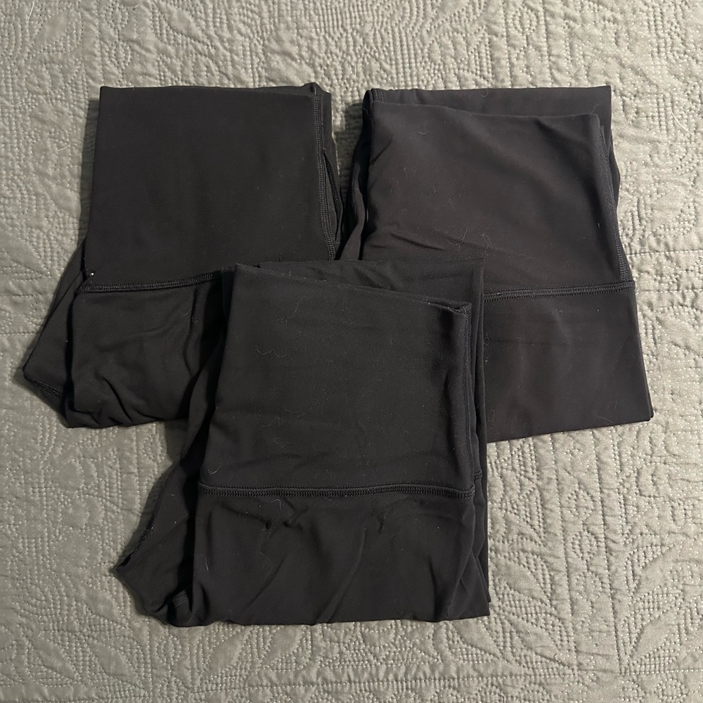 lululemon athletica Classic Black Leggings Trio